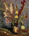 Vase mit Gladiolen Vincent van Gogh impressionistische Blumen